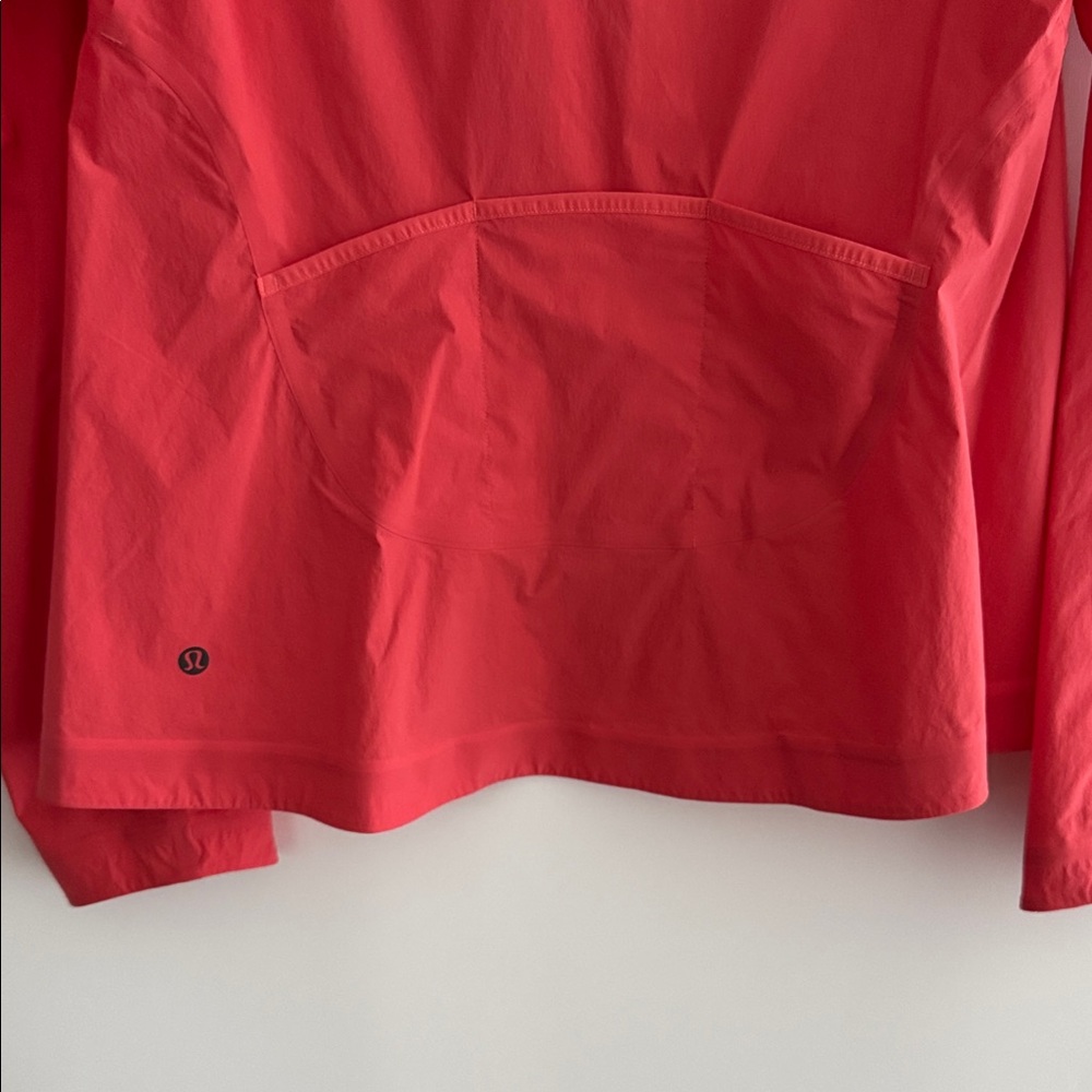 Lululemon Coral Lightweight Running Jacket Zip Up Athletic Size 12 - Picture 8 of 8